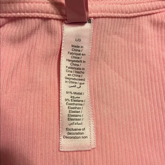 NWT Skims Soft lounge zip up hoodie ribbed new bubblegum pink - Picture 7 of 7